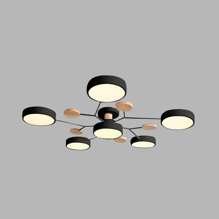 LED-plafondlamp met 4 tot 7 lampen en instelbare kleurtemperatuur