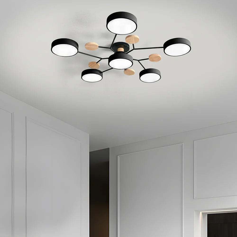 LED-plafondlamp met 4 tot 7 lampen en instelbare kleurtemperatuur