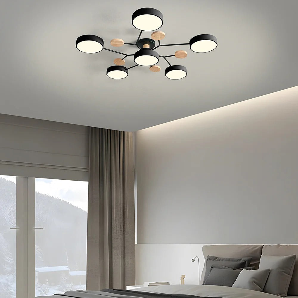 LED-plafondlamp met 4 tot 7 lampen en instelbare kleurtemperatuur