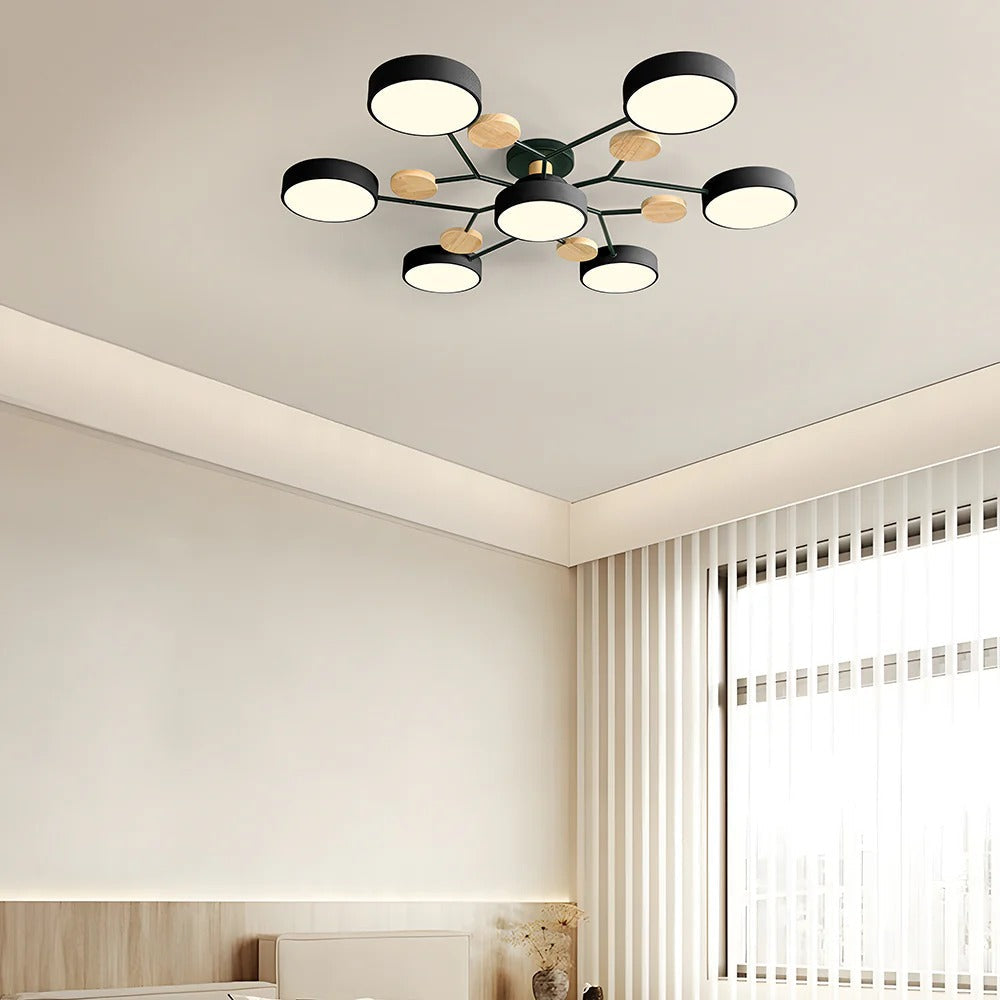 LED-plafondlamp met 4 tot 7 lampen en instelbare kleurtemperatuur