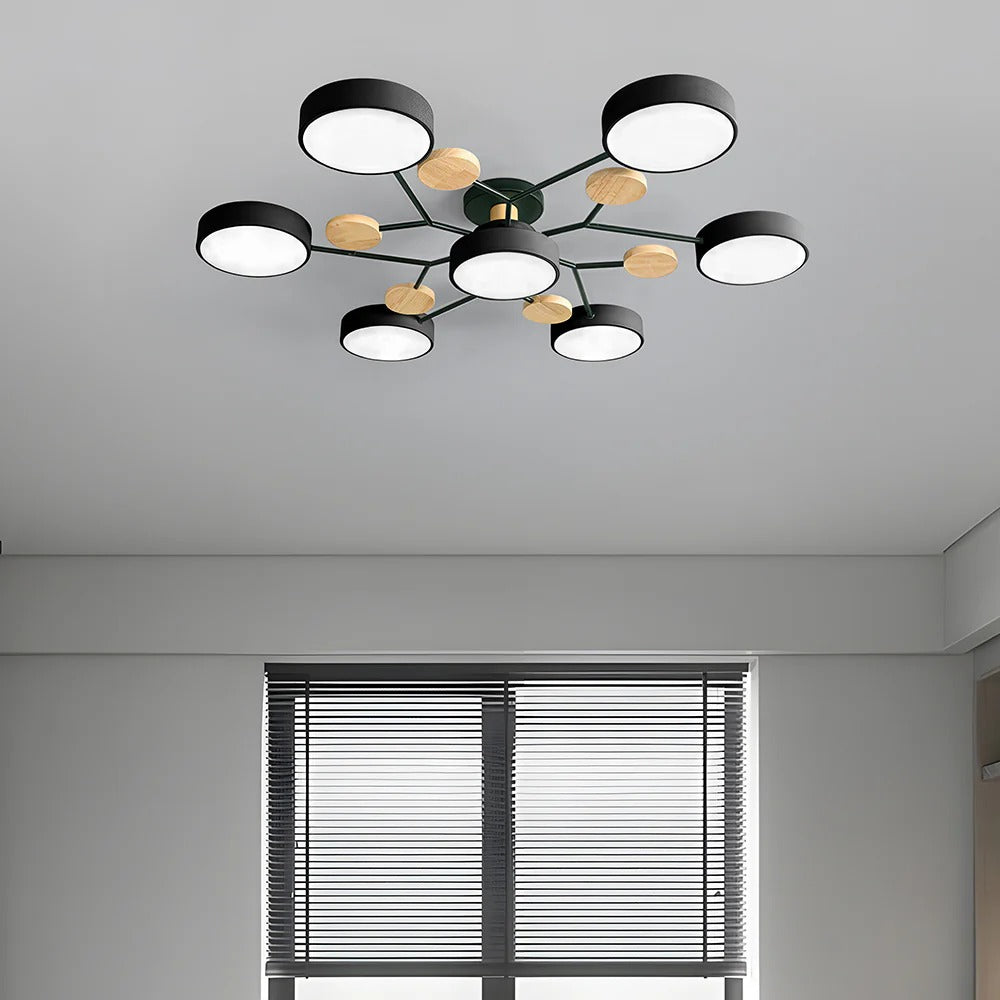 LED-plafondlamp met 4 tot 7 lampen en instelbare kleurtemperatuur