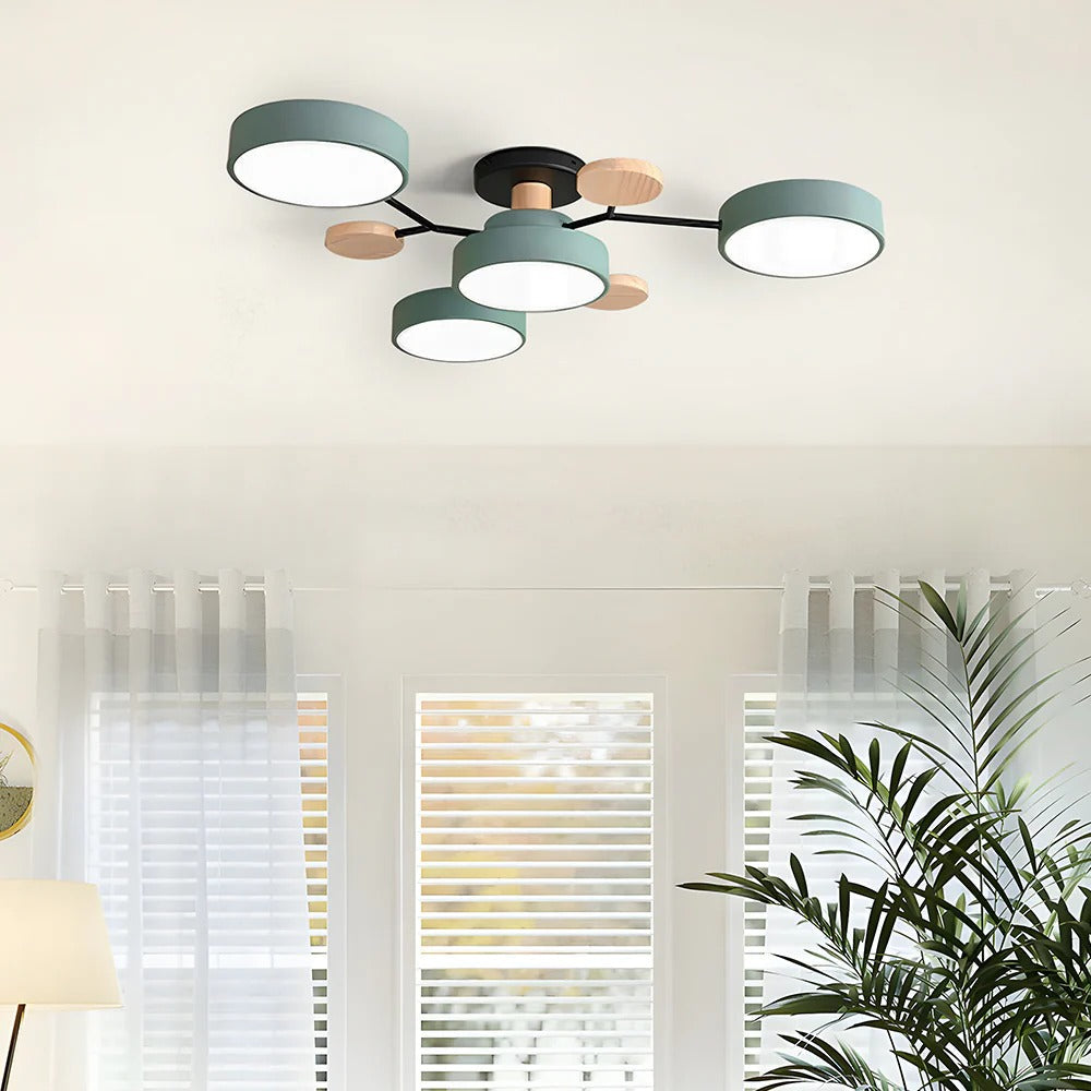 LED-plafondlamp met 4 tot 7 lampen en instelbare kleurtemperatuur