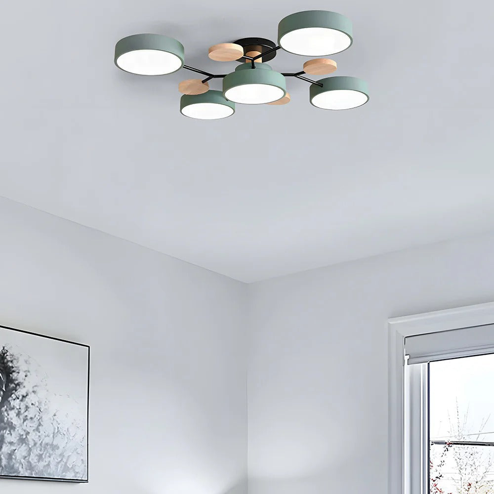 LED-plafondlamp met 4 tot 7 lampen en instelbare kleurtemperatuur