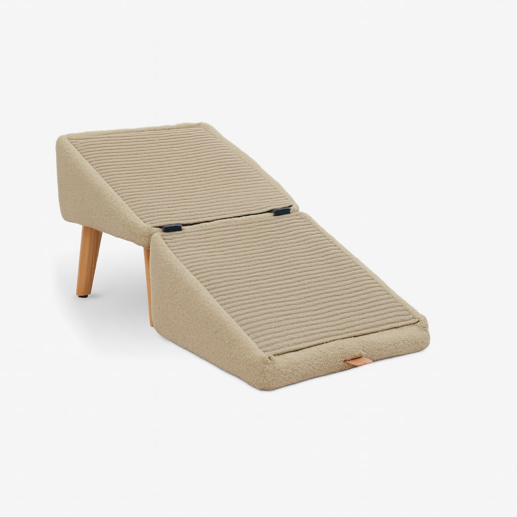 Escalera Plegable para Perros 2 en 1 con Función de Reposapiés
