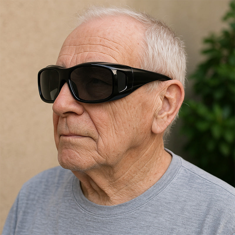 Lunettes de soleil superposables avec verres polarisés réduisant l’éblouissement et les reflets