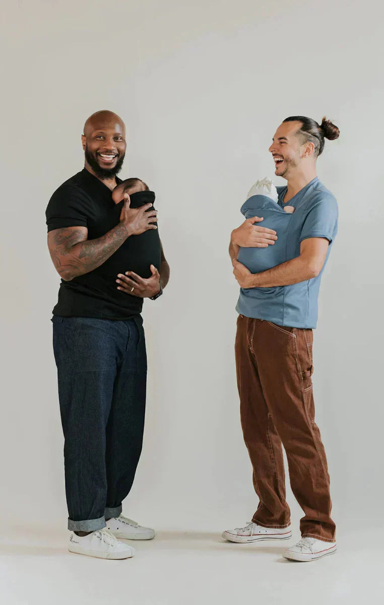 T-shirt avec poche de portage pour bébé · modèle maman ou papa