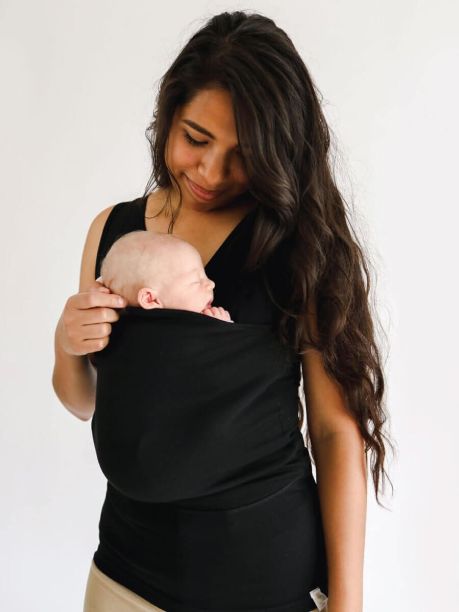 T-shirt avec poche de portage pour bébé · modèle maman ou papa