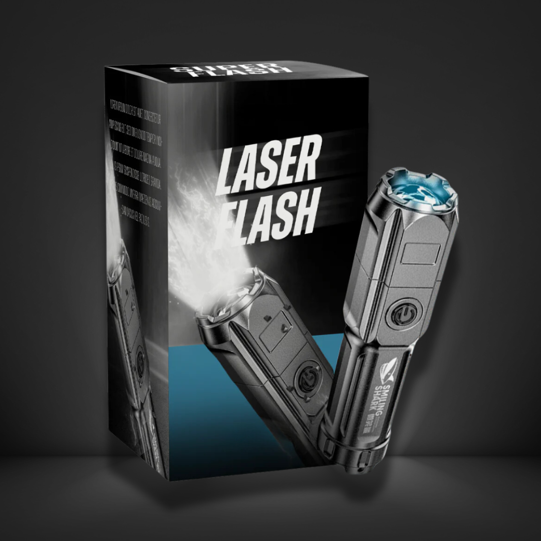 LaserMax Flash – Linterna táctica recargable de 10 000 lúmenes