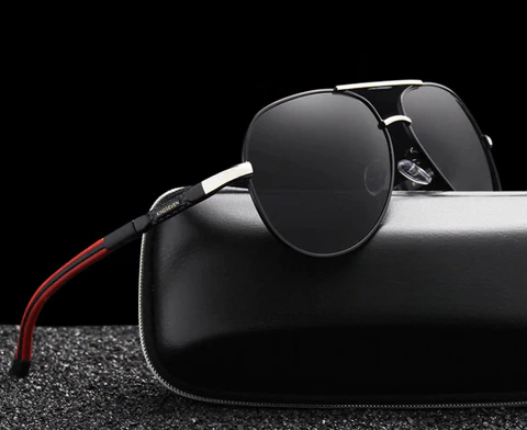 Gafas de Sol Aviador para Hombre con Protección UV400 y Montura de Metal